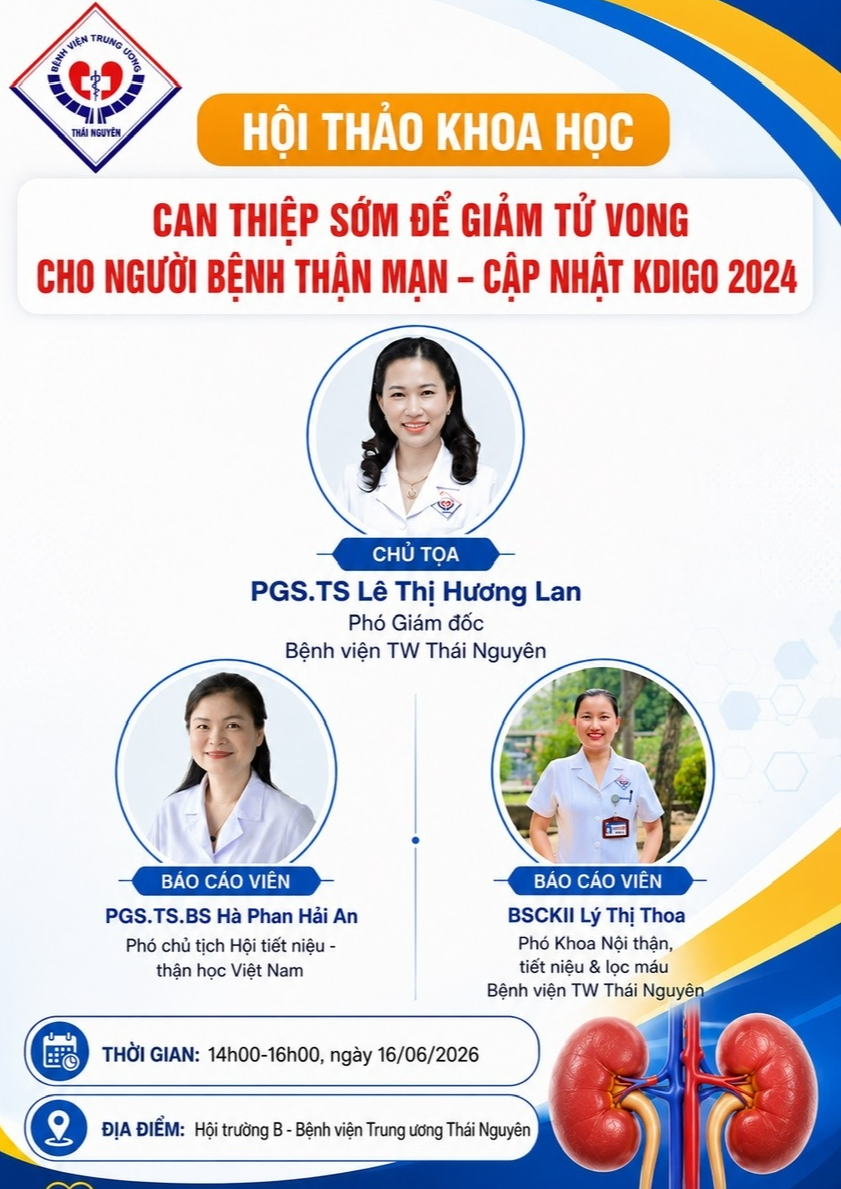 HTKH: Can thiệp sớm để giảm tử vong cho người bệnh thận mạn - Cậ nhật KDIGO 2024