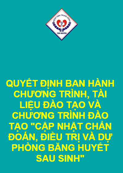 QUYẾT ĐỊNH BAN HÀNH CHƯƠNG TRÌNH, TÀI LIỆU ĐÀO TẠO VÀ CHƯƠNG TRÌNH ĐÀO TẠO 