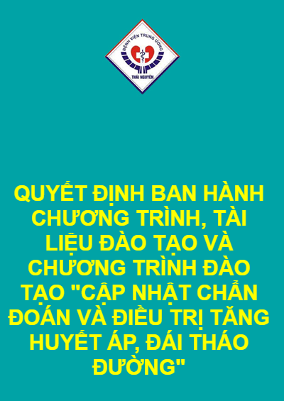 QUYẾT ĐỊNH BAN HÀNH CHƯƠNG TRÌNH, TÀI LIỆU ĐÀO TẠO VÀ CHƯƠNG TRÌNH ĐÀO TẠO 