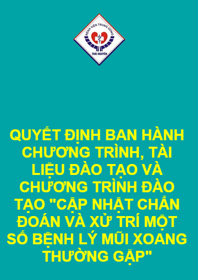 QUYẾT ĐỊNH BAN HÀNH CHƯƠNG TRÌNH, TÀI LIỆU ĐÀO TẠO VÀ CHƯƠNG TRÌNH ĐÀO TẠO 
