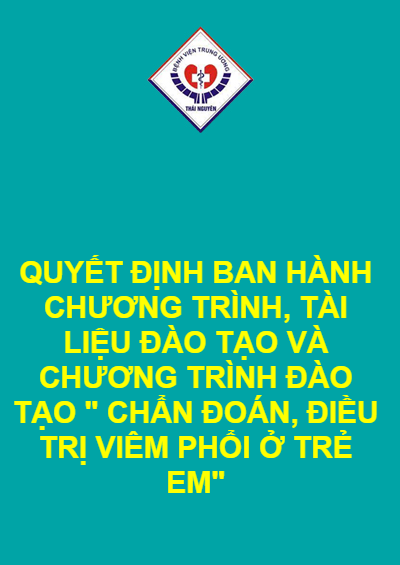 QUYẾT ĐỊNH BAN HÀNH CHƯƠNG TRÌNH, TÀI LIỆU ĐÀO TẠO VÀ CHƯƠNG TRÌNH ĐÀO TẠO 