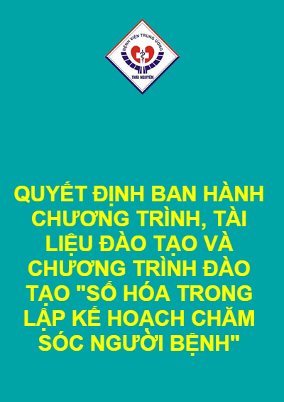 QUYẾT ĐỊNH BAN HÀNH CHƯƠNG TRÌNH, TÀI LIỆU ĐÀO TẠO VÀ CHƯƠNG TRÌNH ĐÀO TẠO 